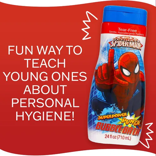 Miniatura 3 de Amazing Spider-Man Bath Time - Jabón de baño de burbujas para niños, 24 onzas líquidas, aroma a sandía