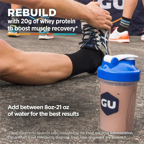 Miniatura 3 de GU Energy Roctane Ultra Endurance - Mezcla de bebida de recuperación de proteínas, sin gluten y kosher, apoyo de recuperación después de cualquier