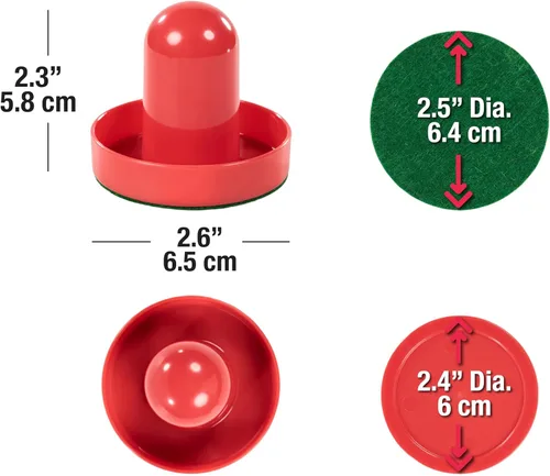 Miniatura 2 de MD Sports Mesa de Air Hockey con anotador electrónico de arcade, perfecta para salas de juegos familiares