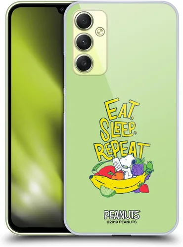 Miniatura 29 de Head Case Designs Funda rígida con licencia oficial de Peanuts Eat Sleep Snoopy Naturally Sweet compatible con Samsung Galaxy S23 Ultra 5G Comer
