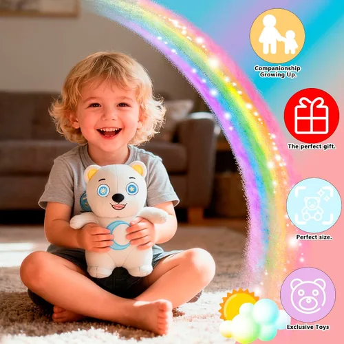 Miniatura 4 de Oso de peluche Moon Bear, lindas muñecas, suaves al tacto, exquisita artesanía, juguete de peluche cosido a mano, para todas las edades, diseño