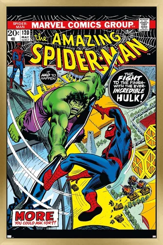 Miniatura 14 de Marvel Comics Amazing Spider-Man #120 - Póster de pared, 22.4 pulgadas de largo x 14.7 pulgadas de ancho, versión enmarcada en caoba Versión