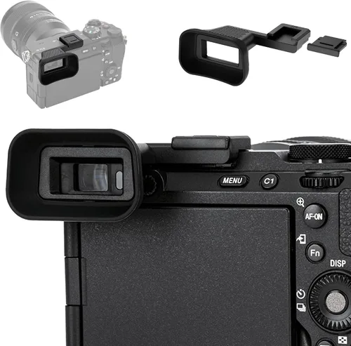 Miniatura 13 de Visor de cámara de silicona suave para Sony A7C Alpha 7C (ILCE7CL/S) Protector de copa ocular (no compatible con A7C II, A7CR)