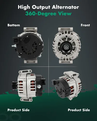 Miniatura 3 de SCITOO Alternador para Scion para iQ 1.3L 2012-2015 12V 80Amp CW 5-Groove Polea Alternador de alto rendimiento 104210-8340 27060-47060 11757