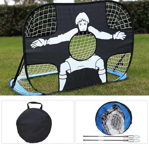 Miniatura 3 de Red de portería de fútbol para niños pequeños, portería de fútbol portátil de repuesto para entrenamiento emergente, redes de fútbol para patio