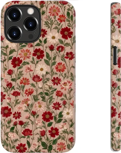 Miniatura 59 de bemal Funda para iPhone 12 Mini, estética, vintage, floreciente, peonía, concha, femenina, compatible con MagSafe, moderna, única, moderna, moderna