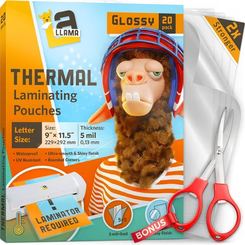Miniatura 10 de Bolsas de laminación térmica, 4.3 x 6.3 pulgadas, 3 mil de grosor, paquete de 50, adecuadas para hojas de laminado de tamaño de imagen de 4 x 6