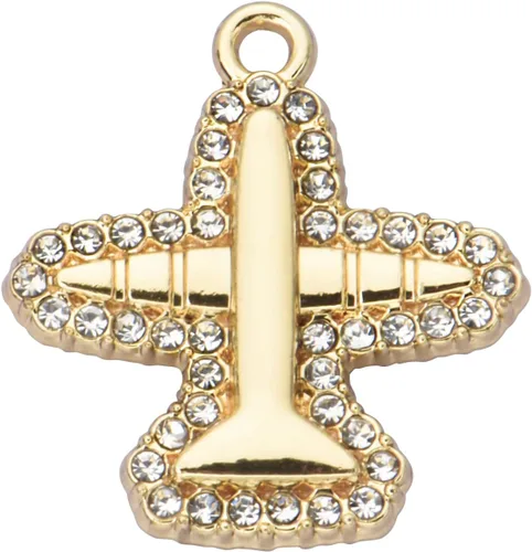 Paquete de 20 dijes de diamantes de imitación chapados en oro, accesorios de cristal para collares, pulseras, joyería, manualidades, bricolaje
