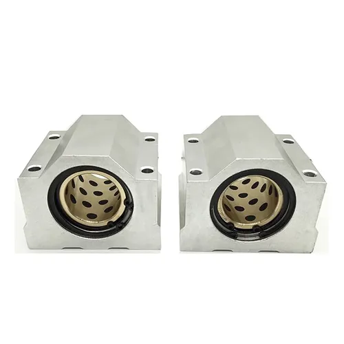 Miniatura 7 de 2 piezas de guía deslizante de eje de varilla de movimiento lineal D 0.394 in x L 45 pulgadas / 45.000 in + 4 rodamientos de bloque SCS10UU + 4