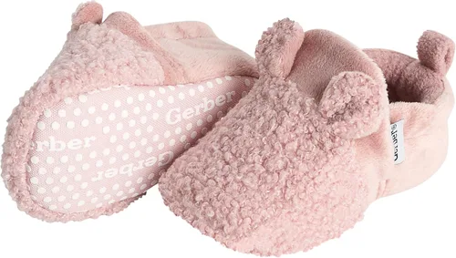 Miniatura 4 de Gerber Botines unisex con forro polar para bebé, antideslizantes, suaves, con orejas