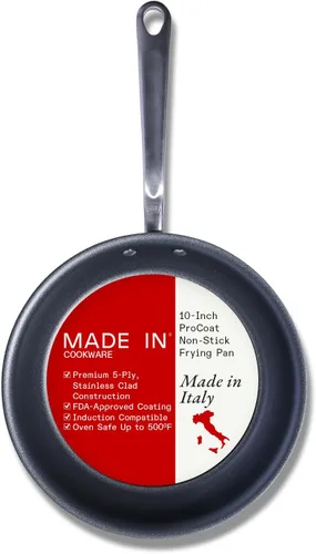 Miniatura 11 de Made In Cookware - Juego de sartenes antiadherentes ProCoat de 3 piezas (incluye 8", 10", 12") - Acero inoxidable revestido de 5 capas - Utensilios