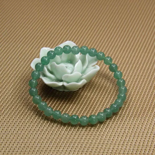 Miniatura 3 de Pulsera elástica hecha a mano con gemas semipreciosas de 1564 de pulgada con cuentas redondas de 7 pulgadas, unisex