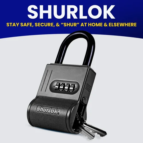 Miniatura 9 de ShurLok SL-100W candado a combinación de cuatro dígitos azul, SL-200W
