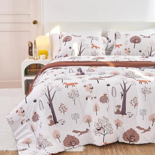 Miniatura 29 de Juego de colcha Yibeizi para avión para niños, tamaño individual, ropa de cama estampada en camuflaje verde para niños con funda de almohada, juego