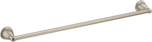 Miniatura 5 de Moen Brantford YB2224BN - Toallero de baño individual de níquel cepillado de 24 pulgadas, colgador de toallas tradicional montado en la pared