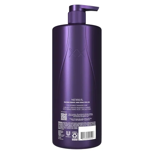 Miniatura 2 de Nexxus Keraphix Champú con ProteinFusion para Cabello Dañado Proteína de Queratina, Arroz Negro, Sin Siliconas 33.8 oz (1000 ml)