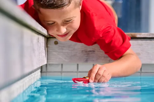 Miniatura 5 de Robo Alive Robo Boats, Tiburón Blanco y Tiburón Dino, Pack de 2, de ZURU, Juguete de Barco Activado por Agua, (Exclusivo de Amazon)