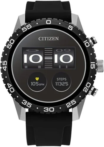 Citizen CZ Smart PQ2 reloj inteligente deportivo de 44mm con aplicación YouQ con AI IBM Watson® y investigación de la NASA, Wear OS de Google,