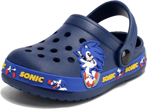 Zuecos para niños, bonitos zapatos de jardín de dibujos animados para niños, pantuflas de playa para niños pequeños y niños, sandalias de ducha,