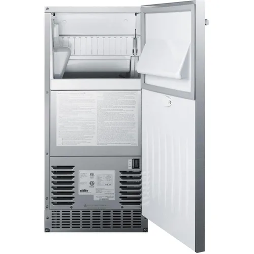 Miniatura 3 de Summit Appliance BIM68OSPUMP - Máquina de hielo integrada de acero inoxidable de 15 pulgadas y 62 libras