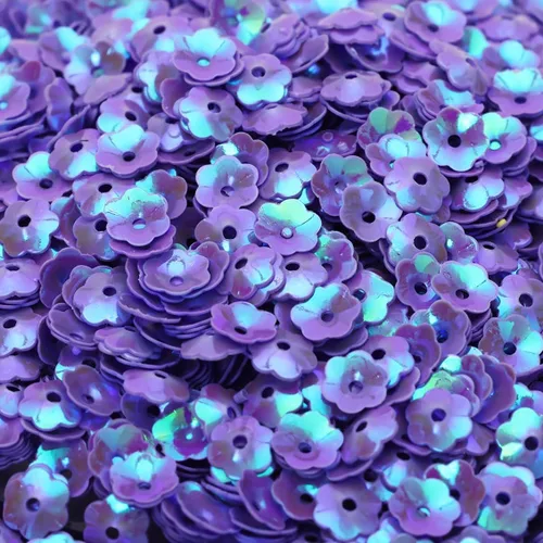 Miniatura 12 de 4000 piezas de lentejuelas sueltas a granel de 6 mm, lentejuelas iridiscentes redondas, lentejuelas para bordado, lentejuelas para manualidades