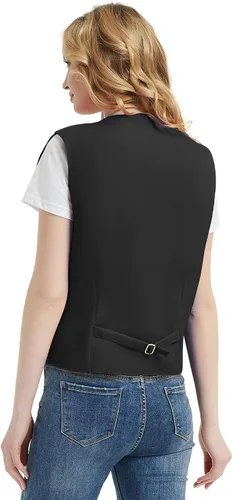 Miniatura 3 de TopTie - chaleco unisex para uniforme de barman, supermercados, voluntarios.