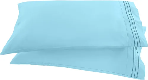 Miniatura 17 de Elegant Comfort ® Diseño de Cadena de 1500 Hilos, Calidad Egipcia de Lujo, Sedoso, Suave, Resistente a Arrugas y Decoloración, 2 Fundas de Almohada