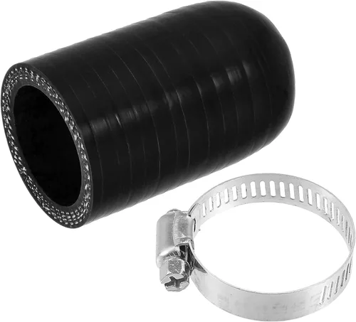 Miniatura 11 de uxcell 1 Unidades 0.236 in ID silicona refrigerante tapa con abrazadera para calentador de refrigerante derivación vacío puerto de agua negro