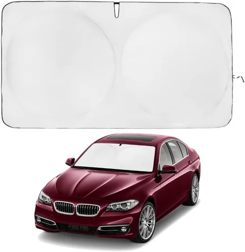 Miniatura 20 de Kinder Fluff Parasol para parabrisas Protección solar reflectante patentada para automóvil, certificado 99% de bloqueo UVR, interior fresco