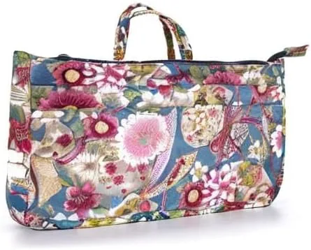 Miniatura 8 de BTSKY Organizador de bolso de impresión dentro del bolso, alta capacidad, 13 bolsillos, organizador con asa, girasol