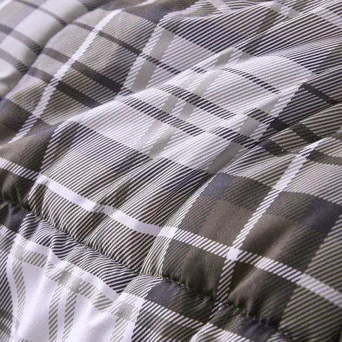 Miniatura 9 de Madison Park Essentials - Edredón a cuadros Parkston, funda a juego, funda 3M Scotchguard antimanchas, hipoalergénico, juego de ropa de cama
