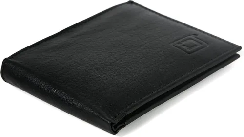 Miniatura 5 de Cartera RFID de cuero genuino plegable con 6 ranuras - Carteras protectoras para hombre, Negro