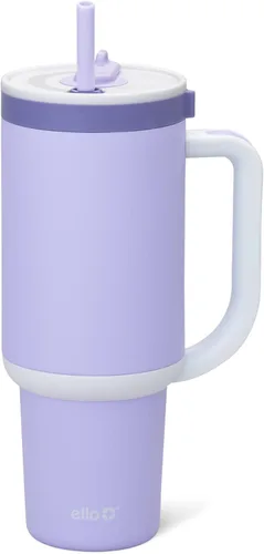 Miniatura 15 de Ello Oasis Botella de Agua de Acero Inoxidable de 30oz - Flower Quilt Colcha de flores