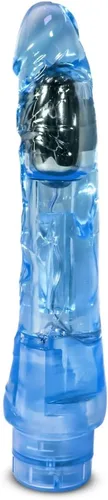 Miniatura 4 de Blush Naturally Yours Mambo Vibe - Consolador vibrador curvo de 9 pulgadas, realista, suave pero firme, juego de punto dulce vaginal, polla Azul