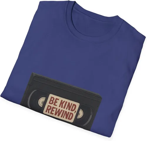 Miniatura 4 de Be Kind Rewind VHS Tape T-Shirt Retro 80s 90s Nostalgia Metro Blue