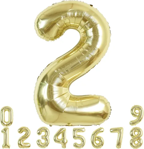 Miniatura 141 de TONIFUL 40 Inch Pastel Blue Number 8 Foil Balloons Large Mylar Foil Digital 8 Balloons for 8th Birthday, Gender Neutral Party, Baby Shower, Oro rosa