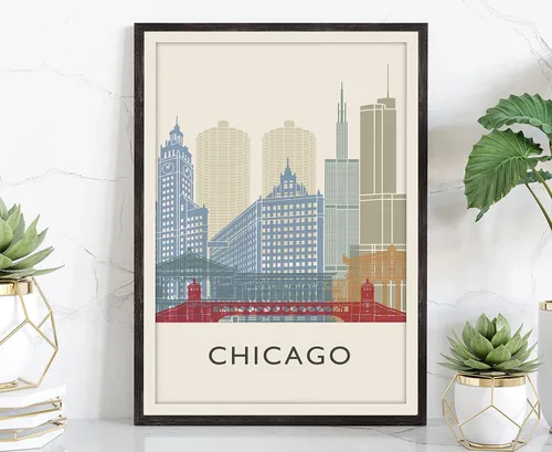 Miniatura 18 de Póster de horizonte de San Antonio, impresión de paisaje urbano y monumento, arte de pared para el hogar, decoración de pared de oficina, 12 x 18