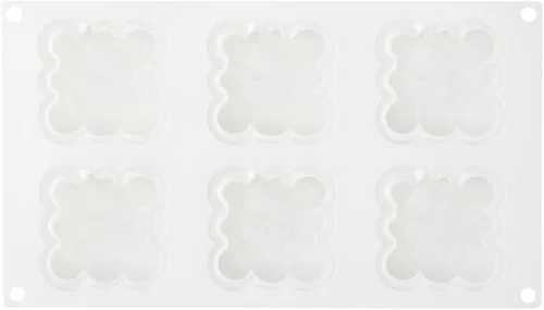 Miniatura 16 de Restaurantware Pastry Tek - Moldes de 6 cavidades, 10 moldes de burbujas listos para horno, flexibles, congelables, silicona blanca, fácil