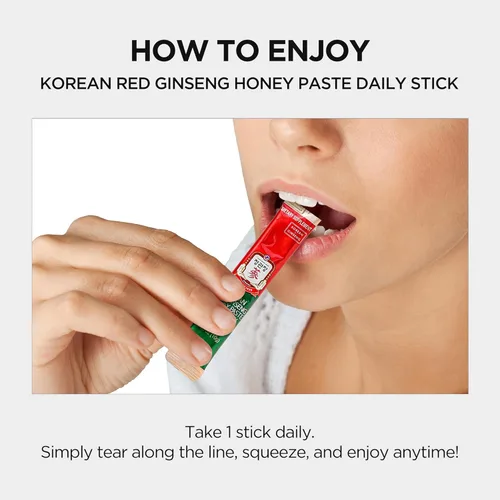 Miniatura 6 de JUNG KWAN JANG Pasta de Miel de Ginseng Rojo Coreano en Barra Diaria Hongo Poria, Extracto de Rehmannia Hong Sam Jin Go Daily Potenciador