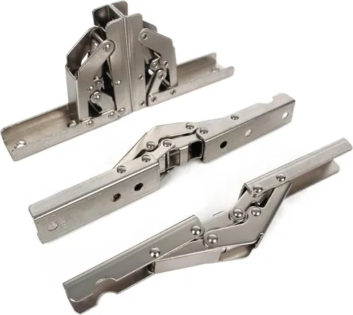 Miniatura 4 de Bisagra plegable de 90 grados de acero inoxidable, bisagra elástica para montaje en pared, accesorios para muebles (juego de 4)