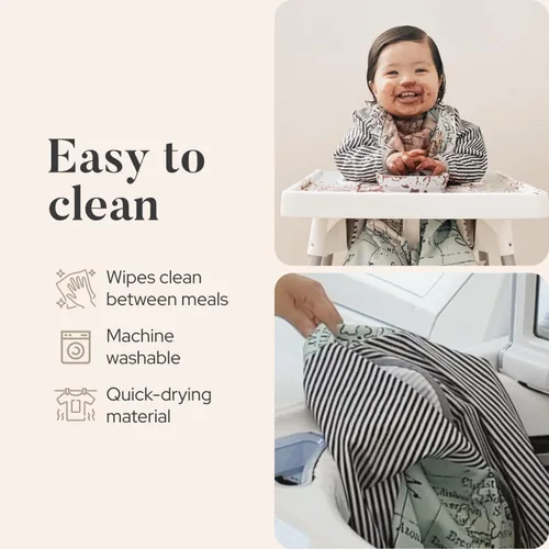 Miniatura 3 de Premium Baby Led Weaning Bib - Full Coverage with Lap Protection - Water-Resistant Long Sleeve Smock