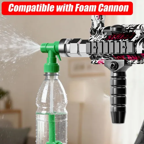 Miniatura 6 de Pistola de lavado a presión giratoria de 3600 PSI, mango de gatillo fácil de tirar con enchufe de conexión rápida de 3/8 pulgadas, cañón de espuma