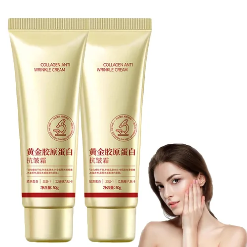Miniatura 7 de Crema antiarrugas de colágeno, crema facial antienvejecimiento dorada, crema facial de colágeno para mujeres, antienvejecimiento, hidratante facial
