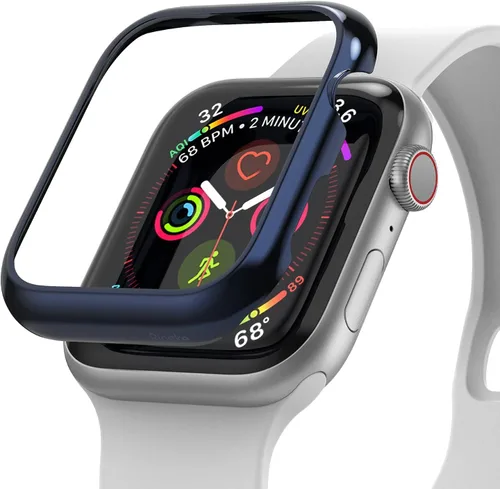 Miniatura 10 de Ringke Estilo bisel para Apple Watch Series 6, 5, 4 (1.732 pulgadas), SE 3, 2, 1 (1.732 pulgadas), marco de acero inoxidable con estilo antiarañazos
