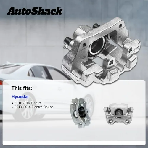 Miniatura 2 de AutoShack - Pinza de freno trasera derecha con soporte de repuesto para Hyundai Elantra 2011-2016 2013-2014 Elantra Coupe 1.8L 2.0L FWD lado