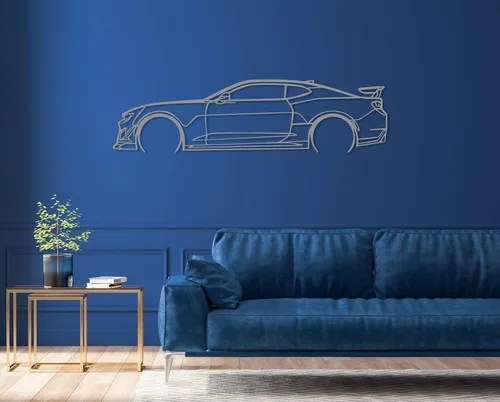 Miniatura 6 de Arte de silueta de automóvil personalizado de metal, decoración de pared personalizada, letrero de pared de garaje para amantes de los automóviles