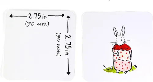 Miniatura 6 de Naipes cuadrados en blanco (acabado cuadrado y mate de 2.75 pulgadas) 200 tarjetas en blanco, tarjetas flash, tarjetas de juego de mesa, guía