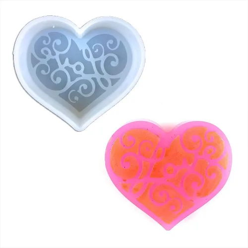 Miniatura 2 de Amor con alas de ángel forma coche Freshie molde de silicona para hacer jabón aroma perlas coche Freshie colgante vela resina