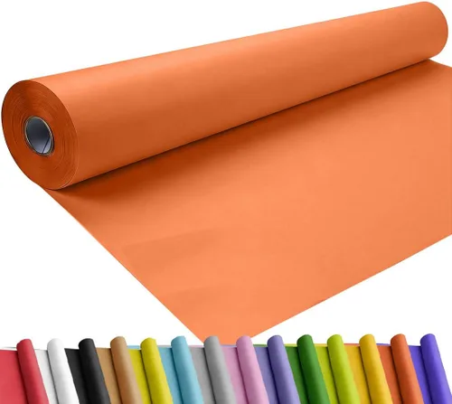 Miniatura 29 de SMART&CASUAL Papel de regalo negro de 17.8 x 760 pulgadas (63 pies) de papel kraft para regalo, tablón de anuncios, ramos, flores, niños, embalaje