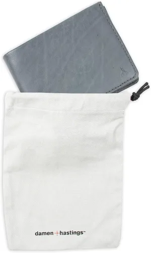 Miniatura 6 de Damen + Hastings Cartera RFID delgada plegable para hombre, Cartera plegable delgada Rfid